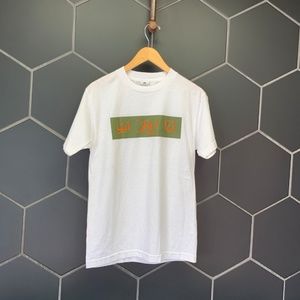 -New! Mens Zastik Arabic T-Shirt No Days Off White Green Summer Casual